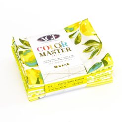 Art Gallery Fabrics Lemon Green 10Pc Color Master Cotton Fabric Quarter Bundle
