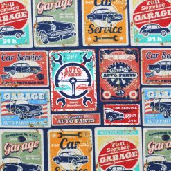Full Service Garage Super Snuggle Flannel Fabric