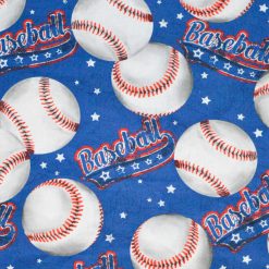 Americana Baseball Novelty Cotton Fabric
