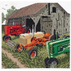 Janlynn 10.5 x 11 Auction Day Counted Cross Stitch Kit