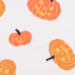 Orange Jack O Lanterns Blizzard Fleece Fabric