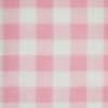 Pink Gingham Sherpa Fleece Fabric