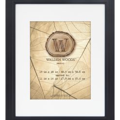 Walden Woods 16 20 Matted to 11 14 Black Wall Frame
