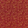Scrolls Christmas Glitter Cotton Fabric