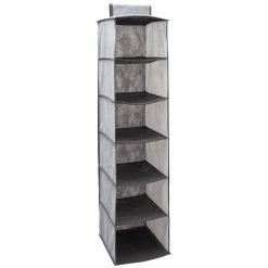 Simplify 47 Gray 6 Shelf Closet Organizer