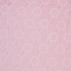 Spring Embossed Happy Blooms on Pink Soft   Minky Fleece Fabric