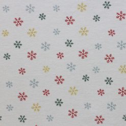 Snow on White Super Snuggle Christmas Flannel Fabric by POP!