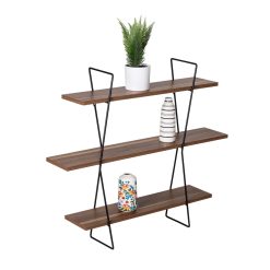 Honey Can Do Three Tier Decorative Wall Shelf