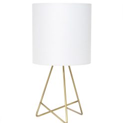 All The Rages Down to the Wire Table Lamp with Fabric Shade