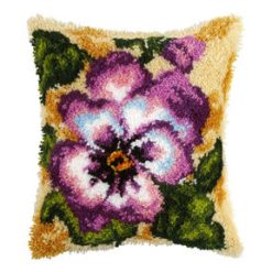 Orchidea 16 Pansy Latch Hook Canvas Kit 4086