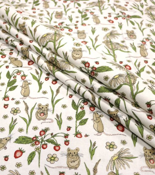 Mouse Super Snuggle Cotton Fabric - Image 2
