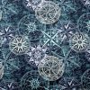 Compasses Teal Cream Novelty Cotton Fabric
