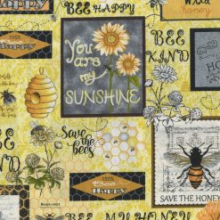 Hi Fashion Bee Patchwork Premium Print Cotton Fabric
