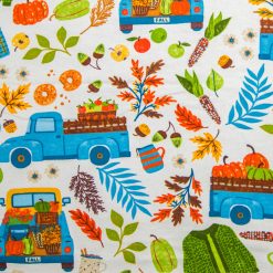 Fall Trucks   Icons Super Snuggle Flannel Fabric