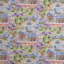 Richmond Virginia City Pride Cotton Fabric