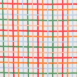 Blue Grid Plaid Anti Pill Plush Fleece Fabric