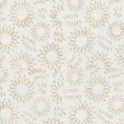 Hi Fashion Cream Tonal Petals Batik Cotton Fabric