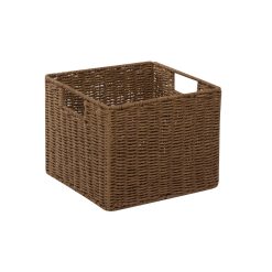 Honey Can Do 12 x 13 Brown Paper Rope Storage Basket