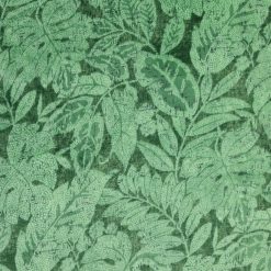 Summer Green Tonal Tropical Leaves Sew Lush Fleece Fabric