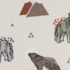 Wolves   Mountains Anti Pill Fleece Fabric