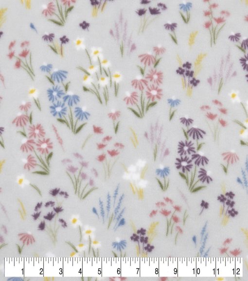 Floral Sew Lush Fleece Fabric - Image 2