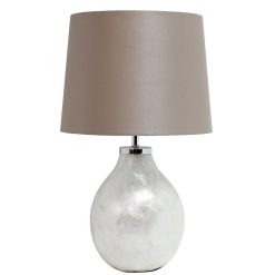 All The Rages 1 Light Pearl Table Lamp with Fabric Shade