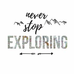 RoomMates Never Stop Exploring Quote Decals
