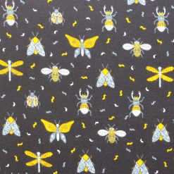 Yellow Insects Super Snuggle Flannel Fabric