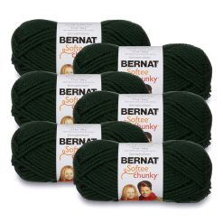 Bernat Softee Chunky 108yds Super Bulky Acrylic Yarn 6 Bundle