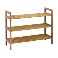 Oceanstar 27 Natural 3 Tier Bamboo Shoe Rack