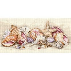 Dimensions 8 x 4 Seashell Treasures Counted Cross Stitch Kit