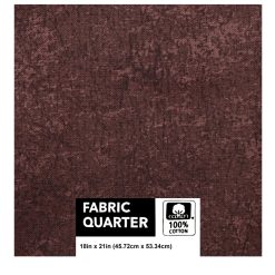 18 x 21 Brown Distressed Cotton Fabric Quarter 1pc by Keepsake Calico