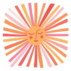 RoomMates Catcoq Sunshine Peel   Stick Giant Wall Decal Wallpaper