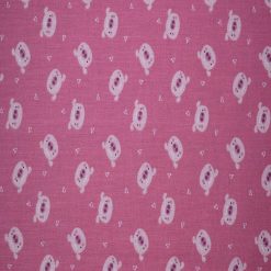 Barnyard Pigs on Pink Cotton Fabric by Quilter s Showcase