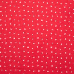 Stars on White Super Snuggle Christmas Flannel Fabric by POP!