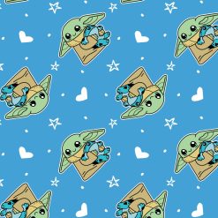 Mandalorian Child Frog Clud Fleece Fabric