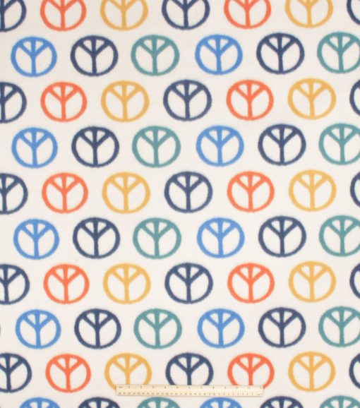 Earth Peace Blizzard Prints Fleece Fabric - Image 2