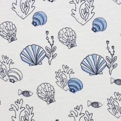 Super Snuggle POP! Fish   Shells Flannel Fabric