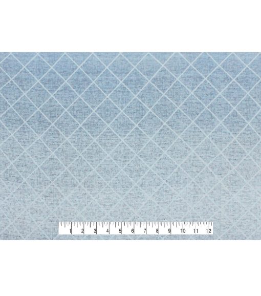 Grid Blue Super Snuggle Flannel Fabric - Image 4
