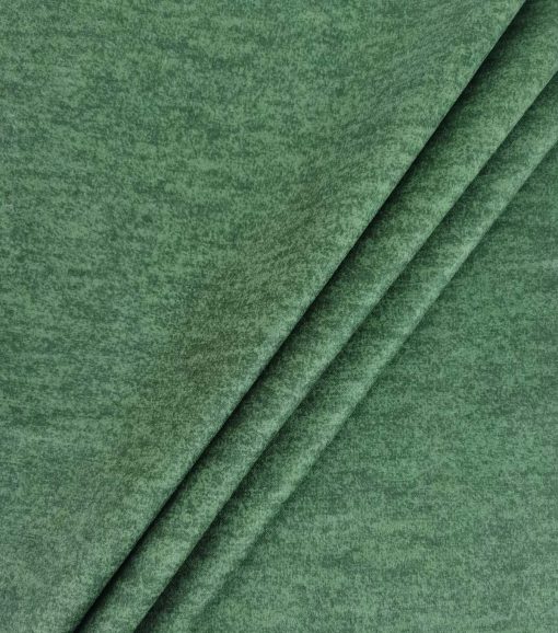 Green Heathered Luxe Flannel Fabric - Image 4