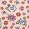 Pink   White Daisy Blizzard Fleece Fabric