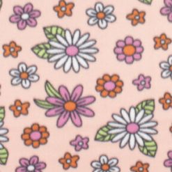 Pink   White Daisy Blizzard Fleece Fabric