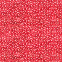 Fabric Traditions Floral on Red Cotton Fabric by Keepsake Calico