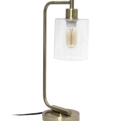 All The Rages 19 Iron Desk Lamp With Glass Shade