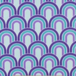Blue   Purple Geometric Rainbows Blizzard Fleece Fabric