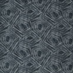 Black Geometric Textured Anti Pill Plush Fleece Fabric