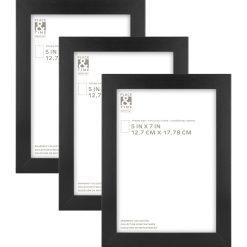 5 x 7 Snapshot Wood   Glass Wall Picture Frames 3pk by Place   Time