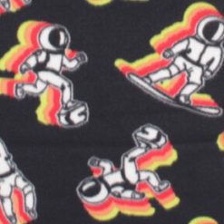 Rainbow Astronaut Blizzard Fleece Fabric