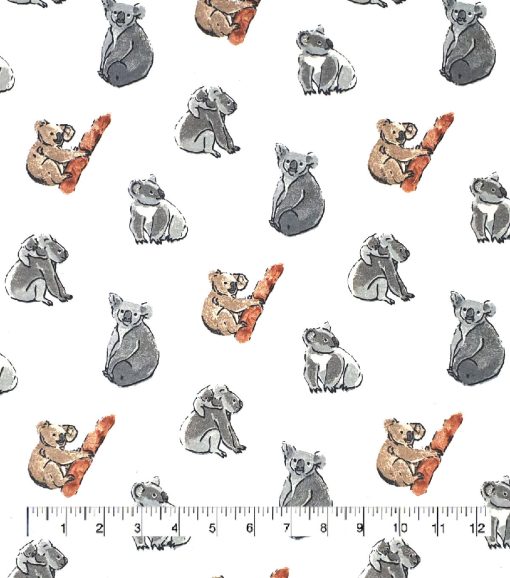 Koala Super Snuggle Flannel Fabric - Image 2