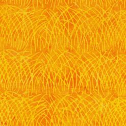 Orange Daffodil Batik Fall Cotton Fabric